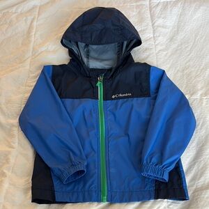 Columbia Blue and Black Hooded Jacket